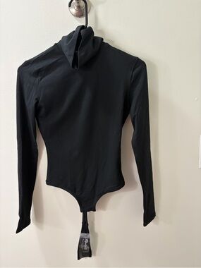 Madewell Black Long-Sleeve Turtleneck Bodysuit
